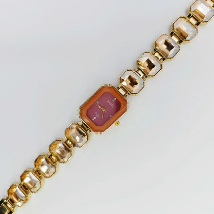 ساعت مچی زنانه مجلسی EHHE نگین‌دار با موتور کوارتز