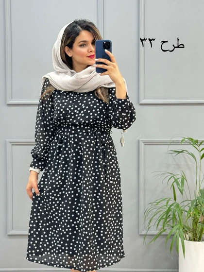 پیراهن حریر میدی 323