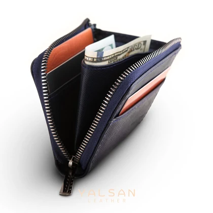 کیف پول چرم یلسان مدل رادین کد 080-HRM