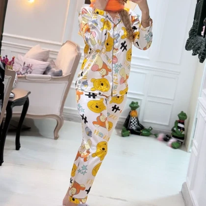 ست راحتی ساتن زنانه وارداتی