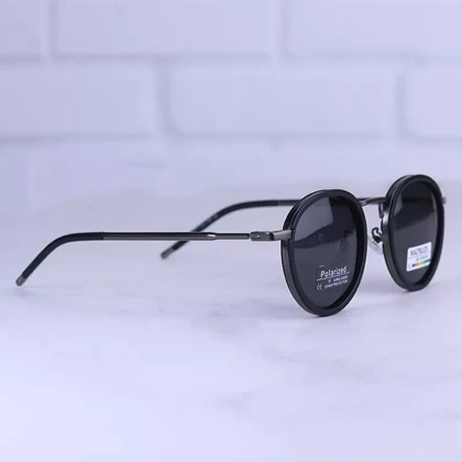 عینک آفتابی ماتریکس فریم گرد تمام مشکی P 1916/2