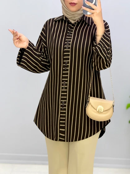 مانتو جلو دکمه نخی جیور کد 9571209