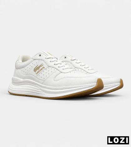 کفش کتانی کژوال مردانه سفید Lacoste مدل 8729