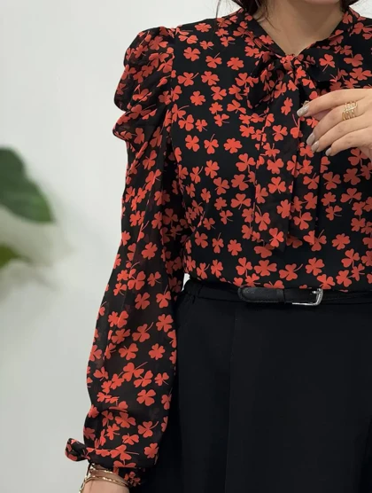 شومیزحریر مجلسی مهلا (کد4394)