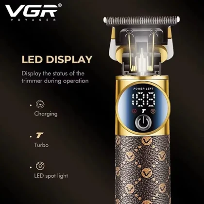 ماشین اصلاح موی سر و صورت وی جی آر VGR مدل V-942 با موتور 6500 دور حرفه ای