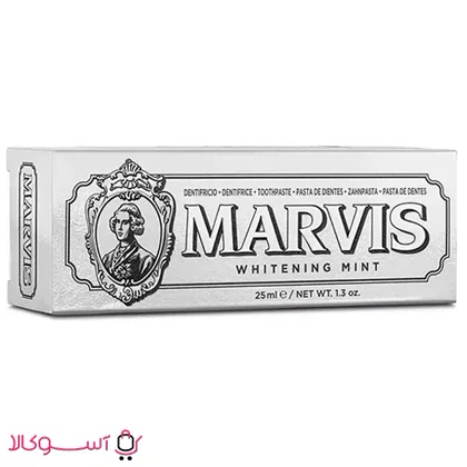 خمیر دندان سفید کننده مارویس مدل whitening mint