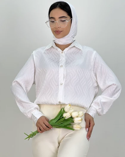 شومیز ساتن برکه(41)کد:4740