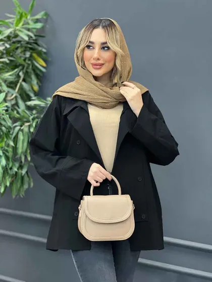 مانتو لینن شش دکمه
