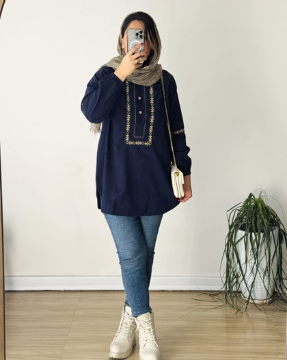 تونیک مانتویی شقایق