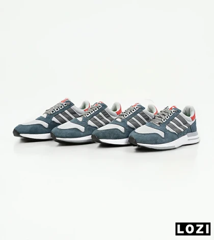 کفش کتانی مردانه طوسی فیلی زیر سفید آدیداس adidas ZX 500