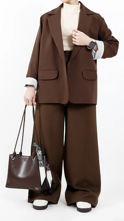 کت بلوئه آستین راه راه