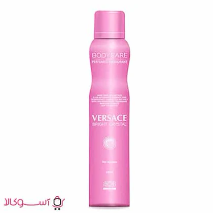 اسپری بدن زنانه بادی کر مدل versace bright crystal حجم 200 میل