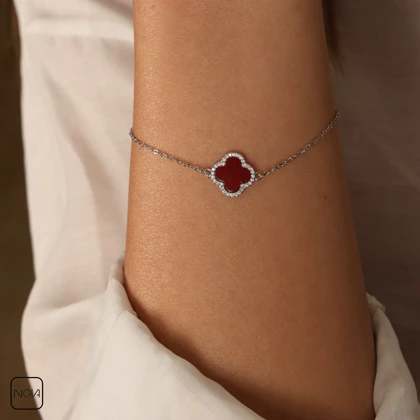 دستبند نقره ونکلیف کد 351235