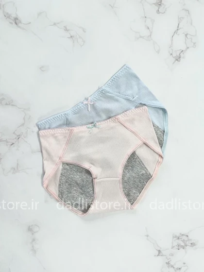 شورتکس قاعدگی نخی طرح فانتزی کبریتی پاپیون دار