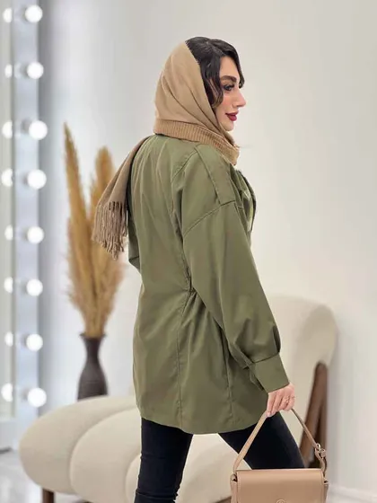 بارانی ترکیبی بغل کش