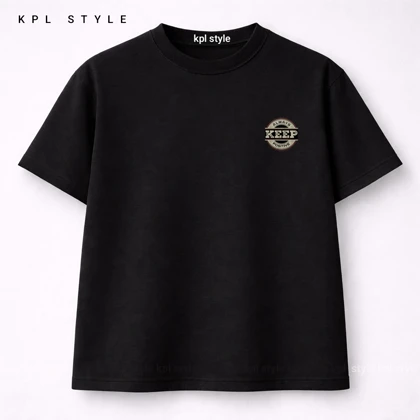 تیشرت باکسی 100٪ پنبه طرح KEEP | ضد حساسیت | کد 1446