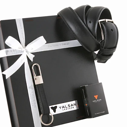 ست هدیه مردانه چرم یلسان مدل کایا کد KIA-GS-063