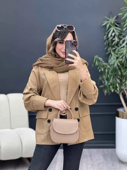 مانتو کتی چهار دکمه آوینا