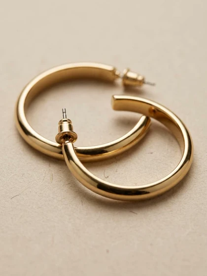 گوشواره رینگی ساده کد 2001