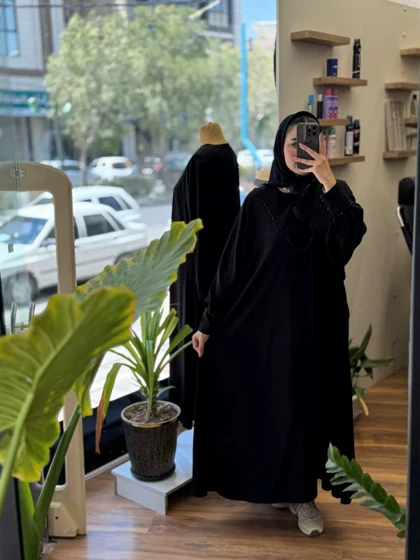 عبا الیزه یقه هفتی نگین‌دار_ 7001