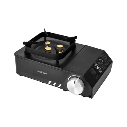 اجاق گاز کمپینگ گرین لاین مدل GREEN LION FLAMO 3 BURNER CAMPING STOVE GNFLCP3BSTBK