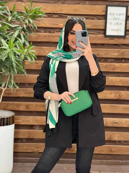 مانتو لینن پشت گت چهار جیب