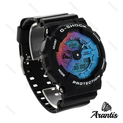 ساعت جی شاک GA110GB مردانه مشکی صفحه هفت رنگ m-9485