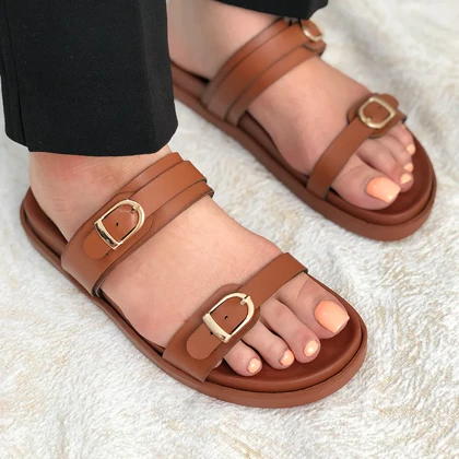 اسلیپر زنانه زارا (ZARA) مدل نورا رنگ عسلی