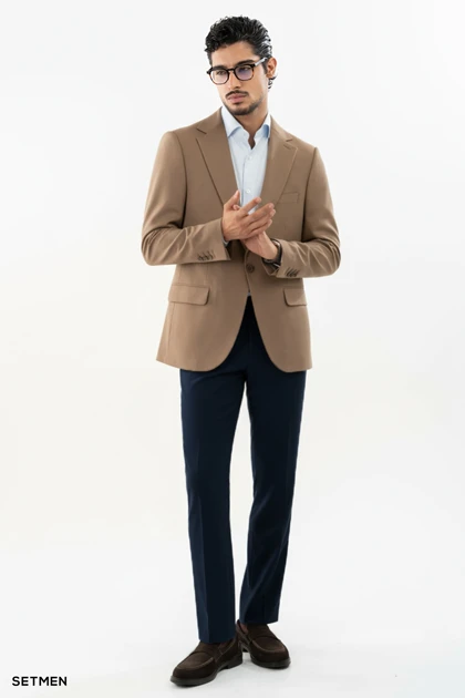 کت تک مردانه یقه انگلیسی