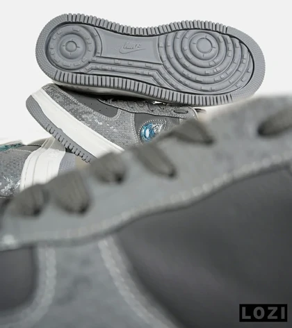 کفش کتانی مردانه و زنانه طوسی آبی NIKE dunk low steam puppet