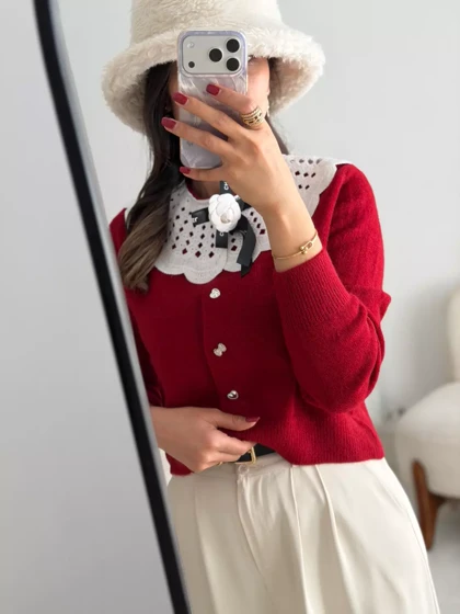 بلوز بافت ساچلی 3548