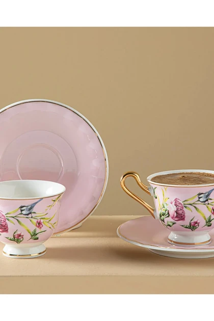 سرویس فنجان قهوه دو نفره English Home مدل Vanilla New Bone China