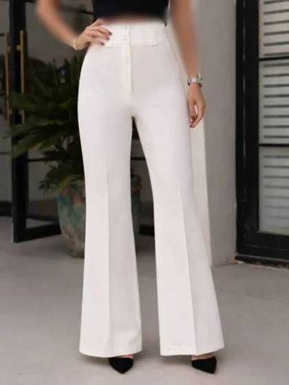 شلوار دمپا بوتکات کرپ دابل کد 30108