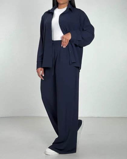 ست شومیز  و شلوار کرپ کد 9000102