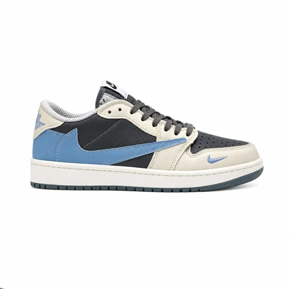 کفش و کتانی زنانه و دخترانه مدل نایک ترویس NIKE TRAVIS رنگ طوسی آبی کد 30362