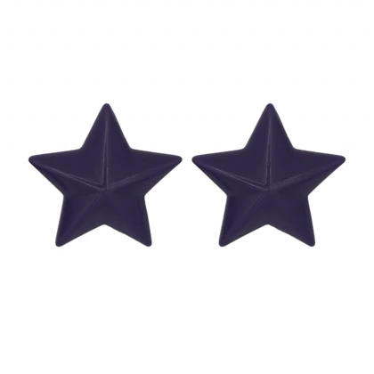 گوشواره دخترانه فانتزی مدل ستاره رنگی