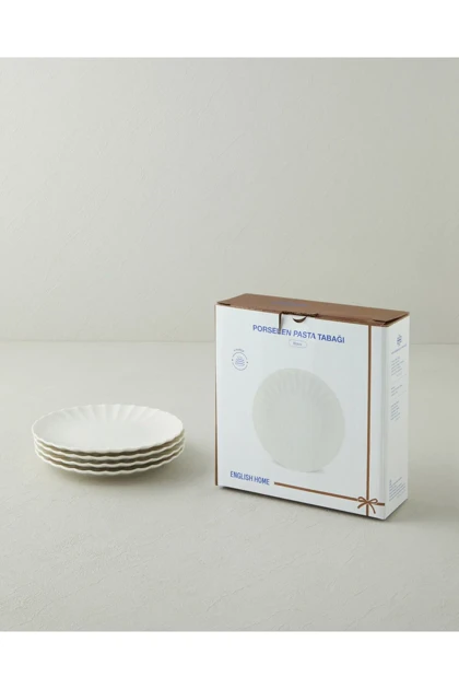 سرویس بشقاب کیک English Home مدل Wave پرسلان - سفید