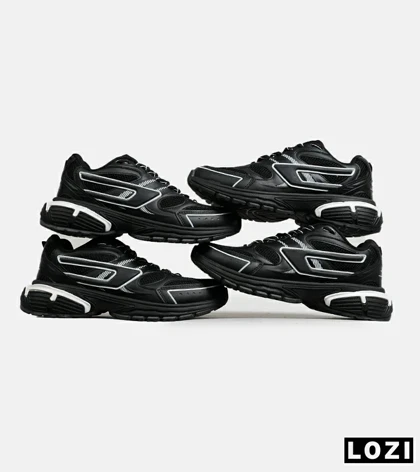 کفش کتانی مردانه مشکی سفید DIESEL S-SERENDIPITY SPORT مدل 6730