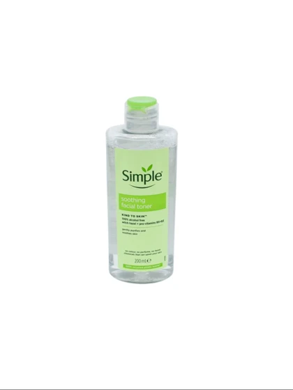 تونر صورت سیمپل Simple مدل Soothing Facial Toner آبرسان و تسکین‌دهنده30021