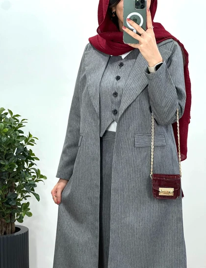 ست سه تیکه کت و شلوار و جلیقه دیپلمات رسین