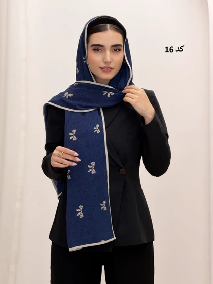 6854-شال نیلوفر