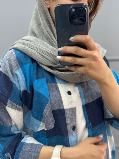 مانتو چهارخونه غنچه