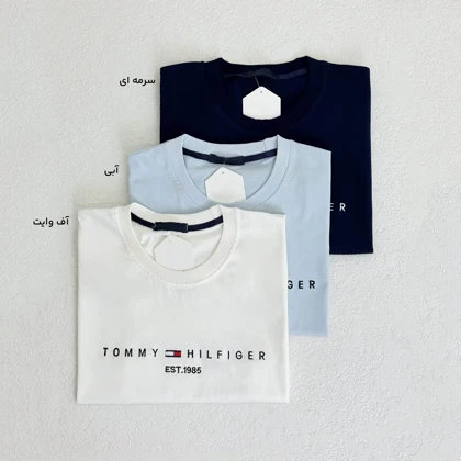 تیشرت مردانه پنبه‌ای Tommy کلاسیک | آی بولک