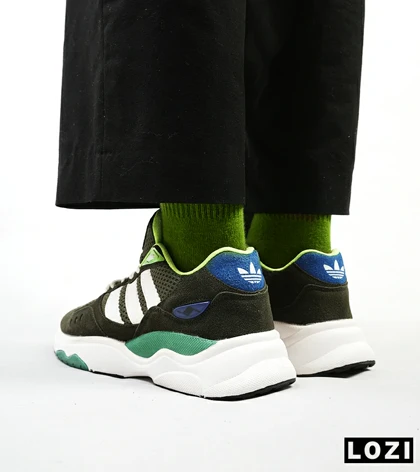کفش کتانی مردانه سبز سفید ADIDAS torsion