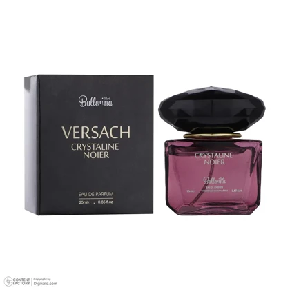 عطر ادکلن جیبی ورساچه کریستال نویر مینیاتوری(ورساچه مشکی) Versace Crystal Noir25ml