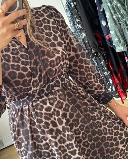 پیراهن حریر سرمه سری 17