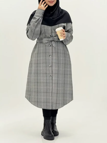 3564-مانتو پاییزه شایلین