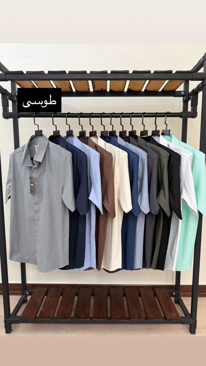 پیراهن آستین کوتاه ساده قابپک مخفی 2655