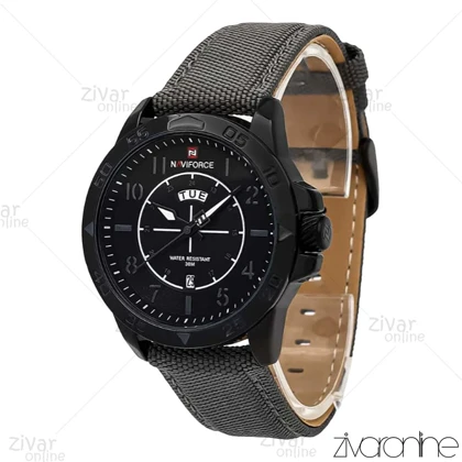 ساعت اورجینال ناوی فورس NaviForce مردانه تک موتوره طوسی مشکی 106950