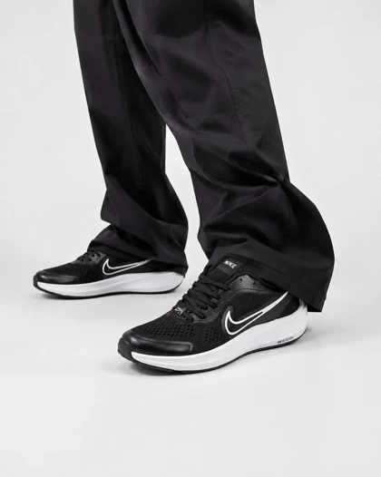 کفش کتانی بزرگ پا مدل نایک زوم مشکی سفید NIKE ZOOM